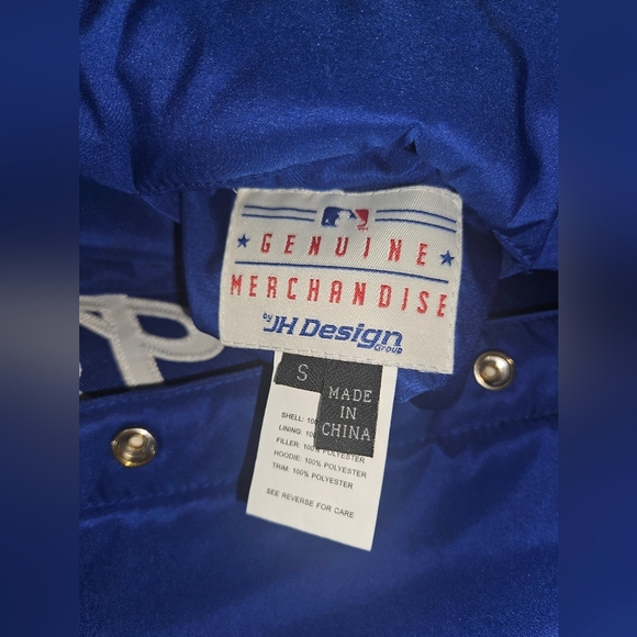 Los Angeles Dodgers JH Design Reversible Varsity style,Snap on Jacket, YTH Small - Picture 8 of 13